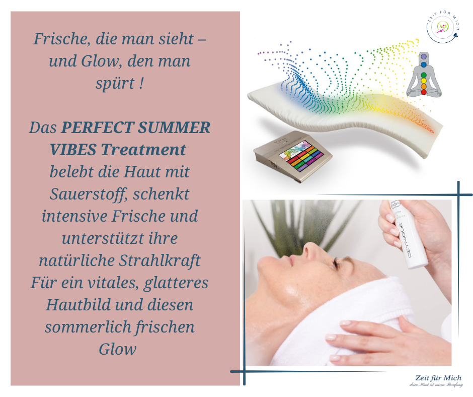 Sommer Vibe Gesichts behandlung mit Sauerstoff