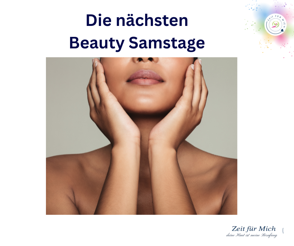 Beauty-Samstage im „Zeit für Mich“ 🌿 Unter der Woche bleibt oft kaum ein Moment für dich? Zwischen Arbeit, Familie und all den kleinen Dingen, die erledigt werden wollen, rutschst du selbst gern ans Ende der Liste. Dann schenk dir doch dein Wochenende. ✨ An unseren Beauty-Samstagen nehme ich mir ganz in Ruhe Zeit für dich und deine Haut. Ohne Blick auf die Uhr, ohne „Ich muss gleich noch…“. Einfach ankommen, durchatmen und dich verwöhnen lassen – mit Clean Beauty, wohltuenden Berührungen und allem, was deiner Haut gerade guttut. Ob Gesichtsbehandlung, Massage oder ein kleines Pflegeritual: Du gehst nach Hause mit strahlender Haut und dem schönen Gefühl, dass du dir selbst etwas Gutes getan hast. 📅 Die nächsten Beauty-Samstage: [Datum] und [Datum] 🕘 [Uhrzeit] Termine kannst du ganz einfach über Salonkee, per WhatsApp oder telefonisch buchen. Ich freu mich auf dich! 💛 Deine Claudia Zeit für Mich · Kürnach